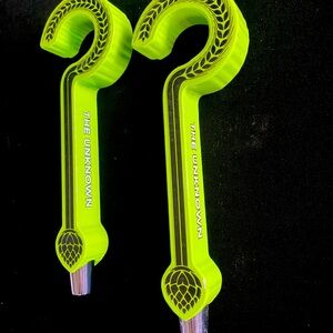 2 Unknown Brewery Tap Handles